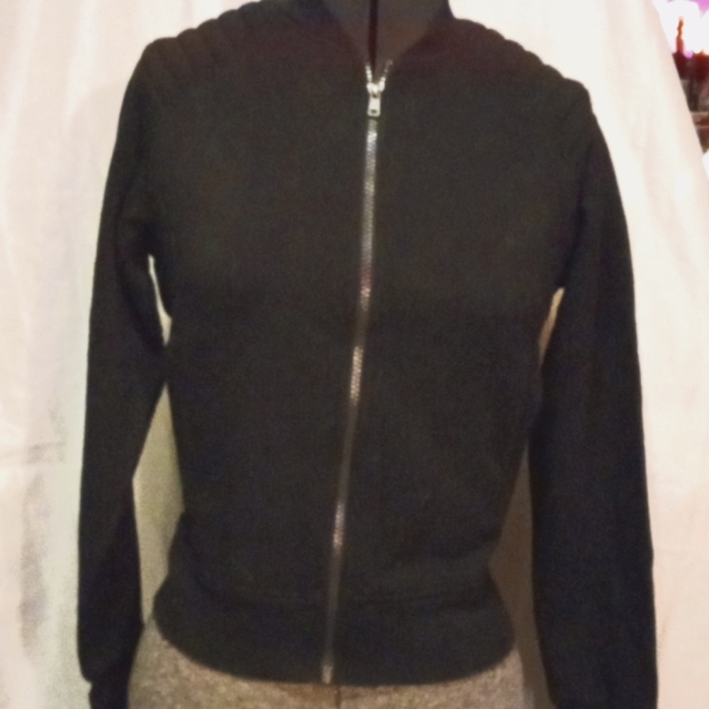 Black zip up sweatshirt nwot
